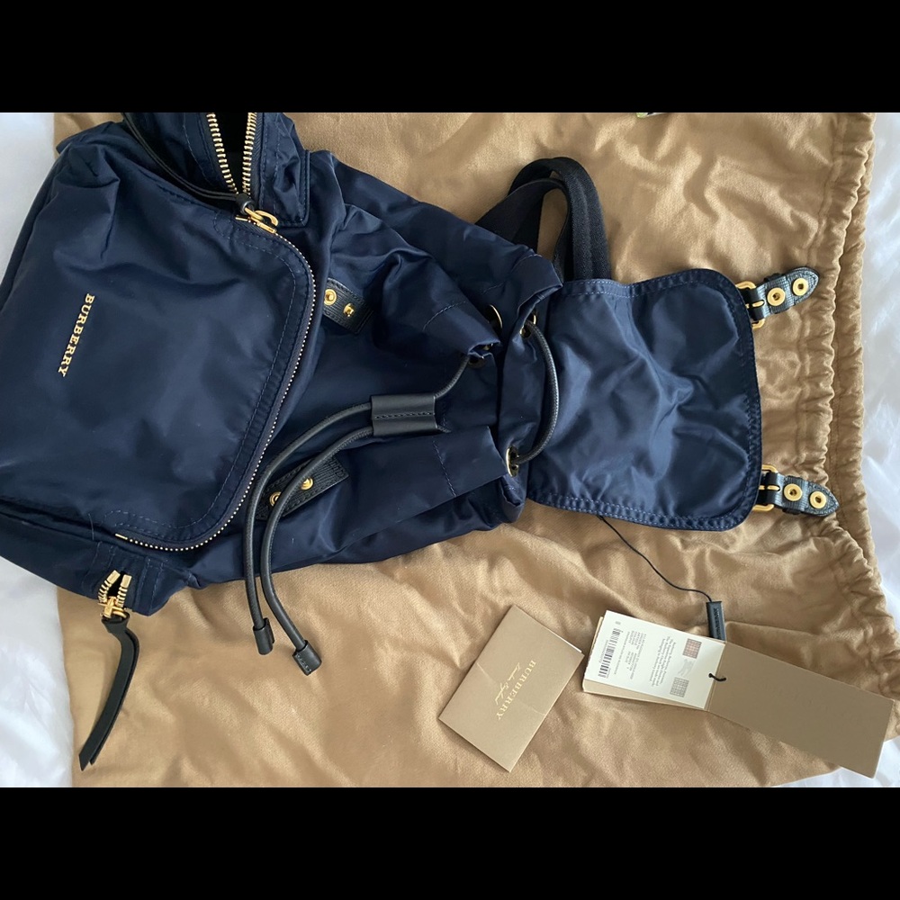 Burberry Navy Backpack